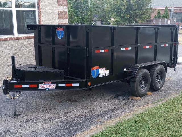 7 X 14 Interstate 16K Pro Series Bumper Pull Dump Trailer