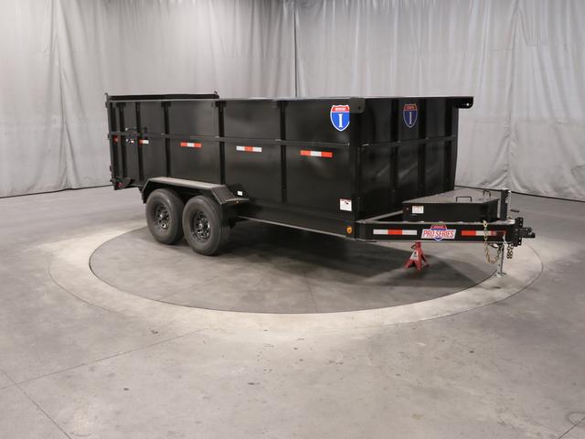 7 X 16 Interstate 16K Pro Series Bumper Pull Dump Trailer