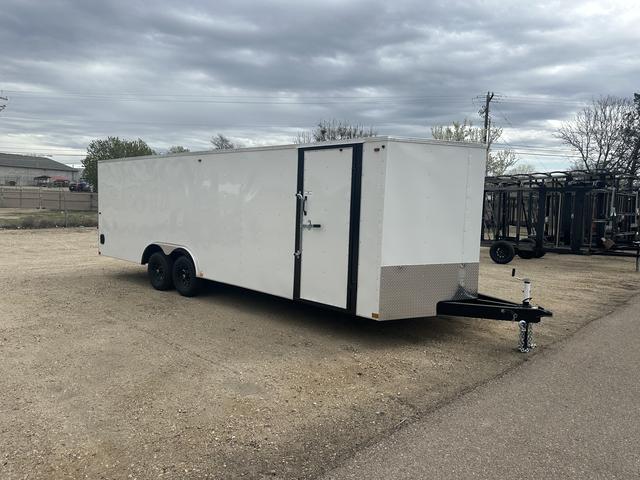 102 X 24 Interstate ' Patriot V-Nose Enclosed Car Carrier Trailer