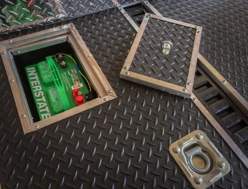 Recessed Battery Box in Floor